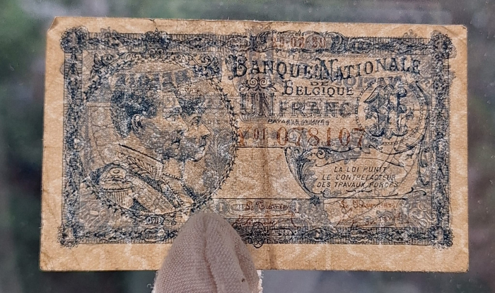 Belgia 1 franc 1919, circulata [4]