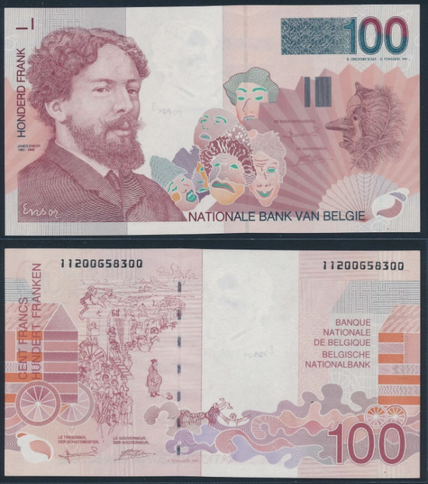 Belgia 100 Franci 1995, UNC [2]