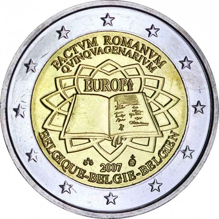 Belgia 2 euro 2007, A 50-a aniversare a Tratatului de la Roma, UNC [1]