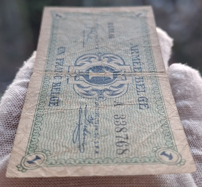 Belgia, Armata Belgiana, 1 franc 1946, circulata [3]