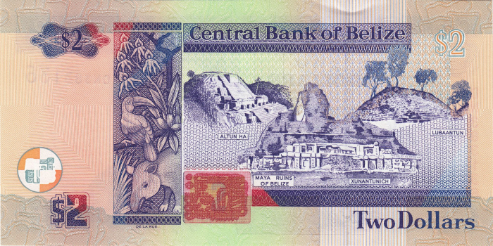 Belize, 2 Dolari 2017 Regina Elisabeta II, aproape necirculata [2]