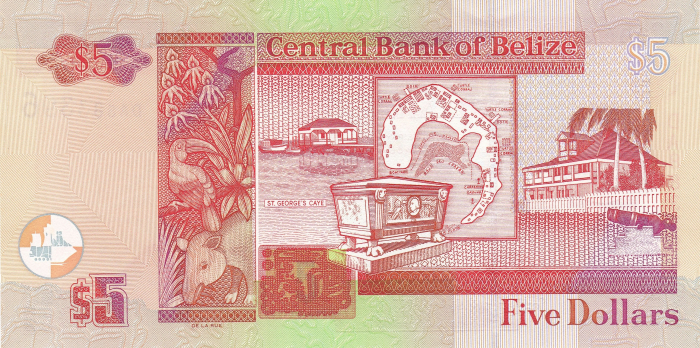Belize 5 Dolari 2020, Regina Elisabeta II, necirculata [2]