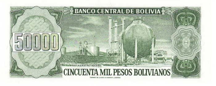 Bolivia 50000 Pesos Bolivianos 1984, necirculata [2]