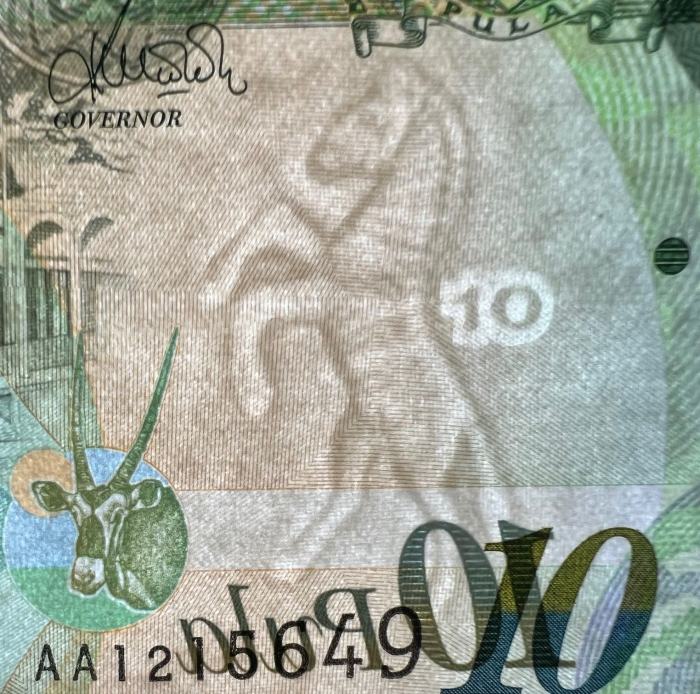 Botswana, 10 Pula 2014, hartie, necirculata [3]