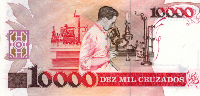 Brazilia 10,000 Cruzeiros ND(1989) UNC [2]