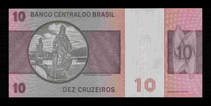 Brazilia 10 Cruzeiros D. Pedro II 1980, necirculata [2]
