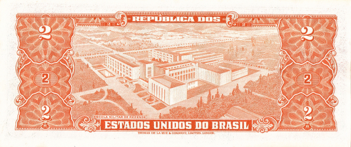 Brazilia 2 Cruzeiros 1958, necirculata [2]