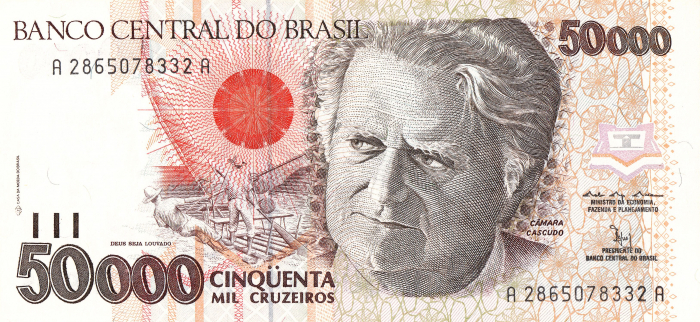 BRAZILIA 50000 Cruzeiros nedatata (1992), necirculata [2]