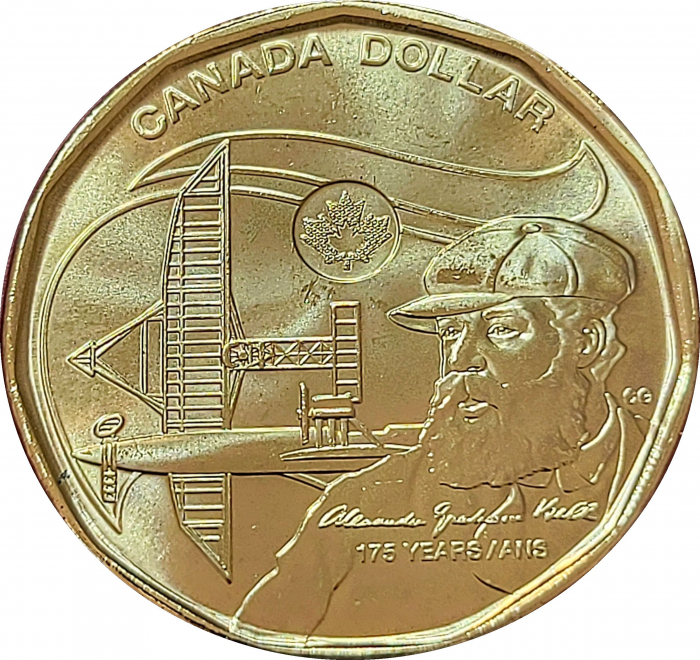 Canada 1 dolar 2022 - 175 ani de la nasterea lui Alexander Graham Bell, UNC [1]