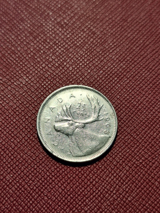 Canada 25 centi 1968, Regina Elisabeta II [2]