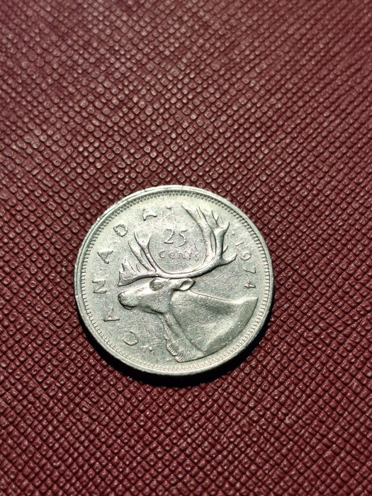 Canada 25 centi 1974, Regina Elisabeta II [2]