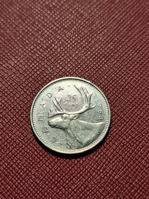 Canada 25 centi 1988, Regina Elisabeta II [2]