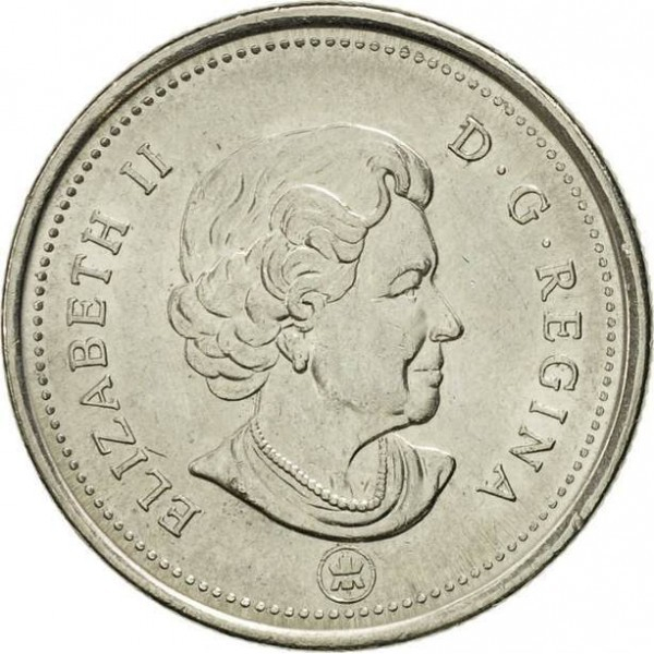Canada 25 centi 2013 Cerbul, aproape necirculata [2]