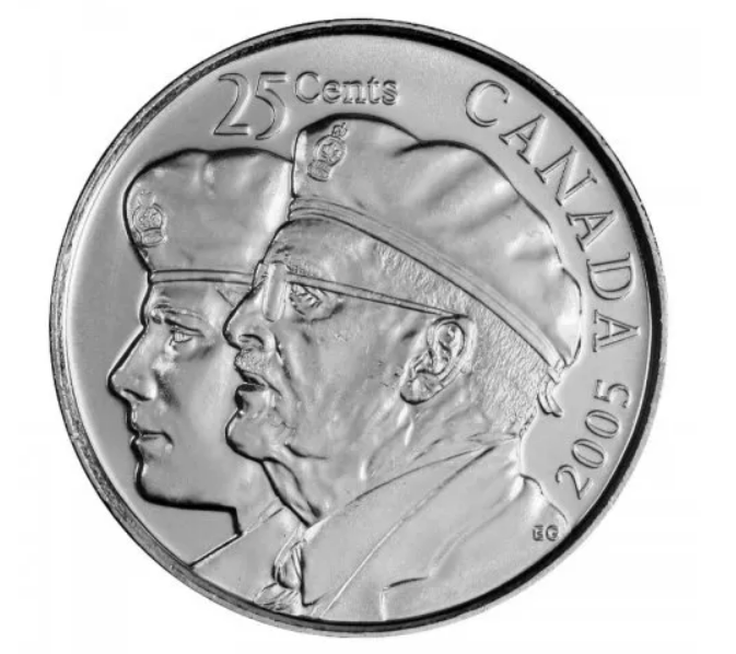 Canada 25 de cenți 2005 Anul Veteranului, necirculata [1]