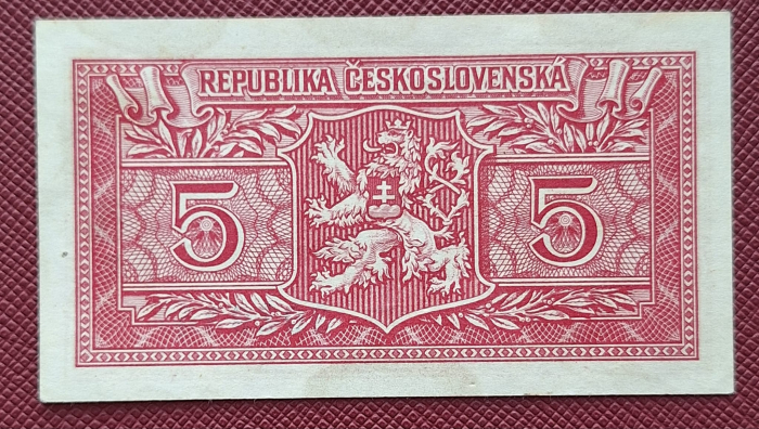 Cehoslovacia 5 Coroane 1949, UNC- [2]