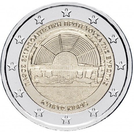Cipru 2 euro 2017, Paphos, Capitala Culturala Europeana, UNC [1]