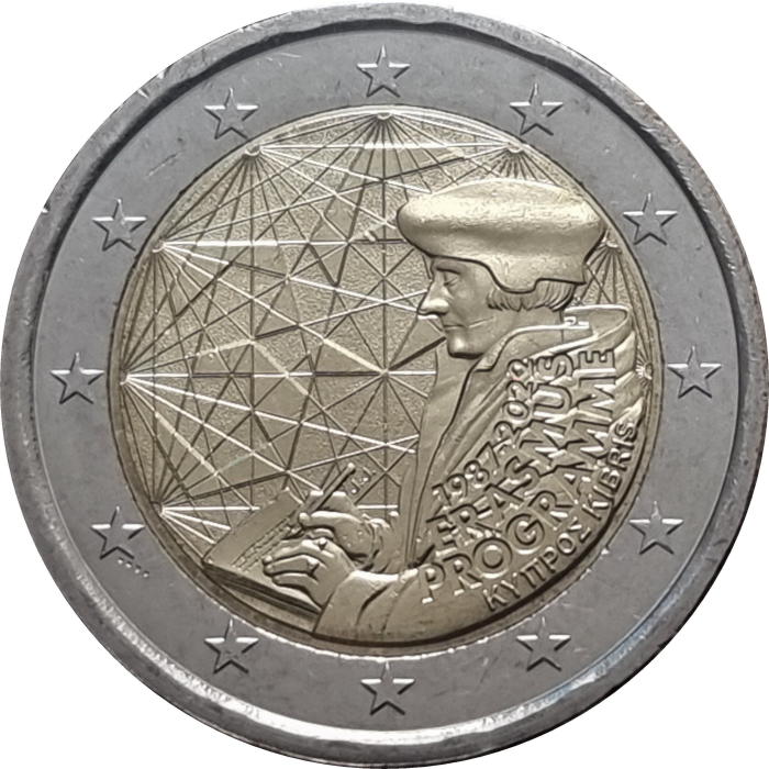 Cipru 2 euro 2022, Erasmus, UNC [1]