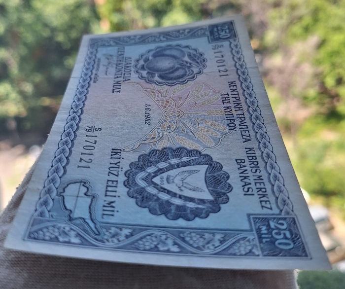 Cipru 250 mils 1982, rara, aproape necirculata [6]