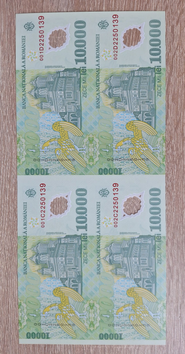 Coala speciala 4x 10,000 lei 2000 Ghizari + certificat autenticitate, tiraj 2,000 buc [3]