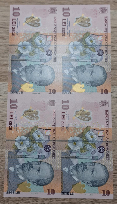 Coala speciala 4x 10 lei 2024, UNC, plic + certificat autenticitate, tiraj 5,000 buc [3]