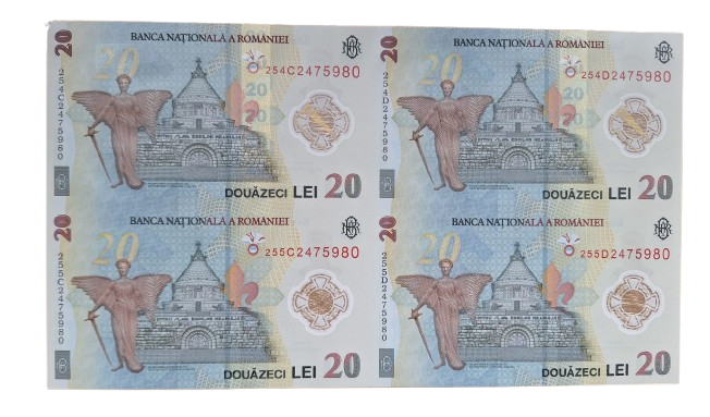 Coala speciala 4x 20 lei 2025, UNC, plic + certificat autenticitate [2]