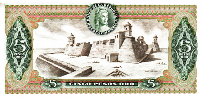 Columbia, 5 Pesos Oro 1973, necirculata [1]