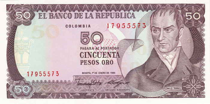 Columbia 50 Pesos 01.01.1986, necirculata [1]