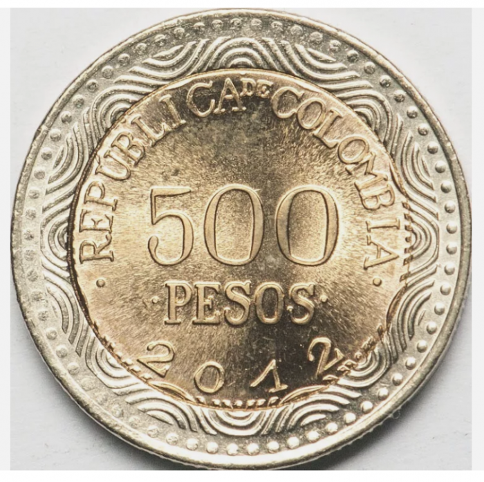 Columbia 500 pesos 2012 Broasca, UNC [2]