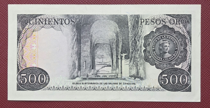 Columbia 500 pesos oro 1977, UNC- [2]