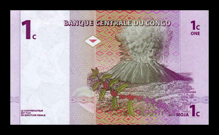 CONGO 1 centime 1997, necirculata [2]