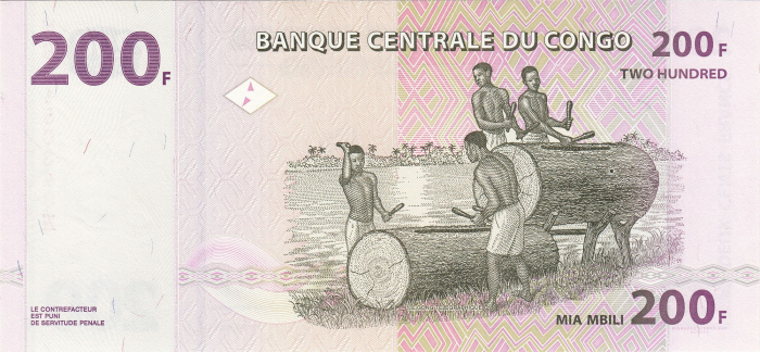Congo 200 Franci 2013, necirculata [2]