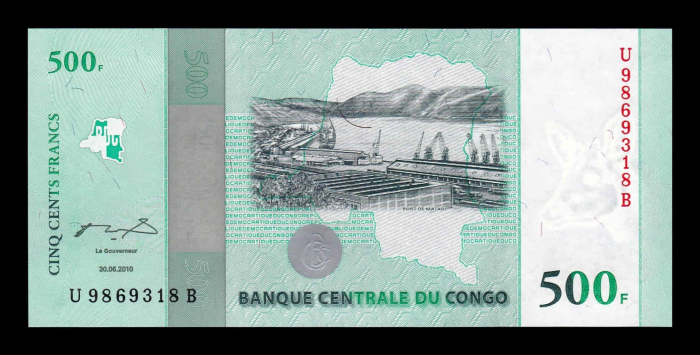 Congo, 500 franci 2010, 50 ani de Independenta, necirculata [2]