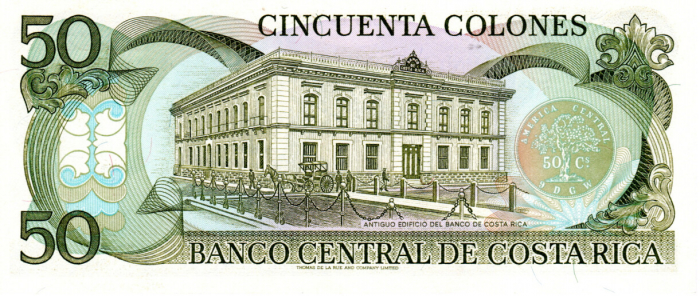 Costa Rica 50 Colones 1993, necirculata [2]