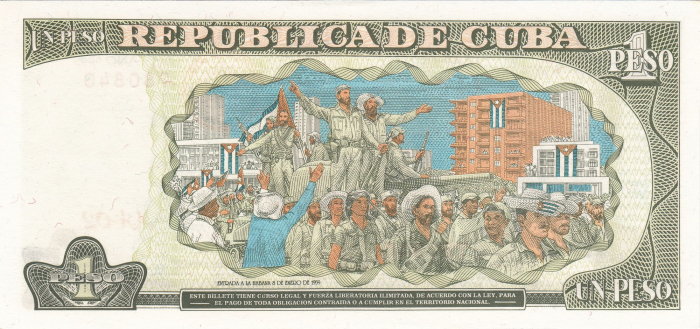 Cuba, 1 Peso 1995, José Martí, necirculata [2]