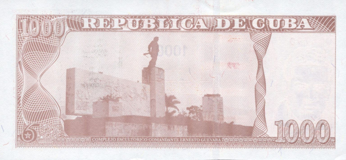 Cuba 1000 pesos 2025, a 65-a aniversare a sistemului bancar cubanez, UNC [2]