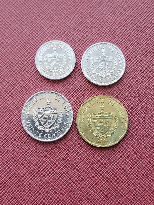 Cuba Set 4 monede 2009-2014: 2,5,20 Centavos si 1 Peso [2]