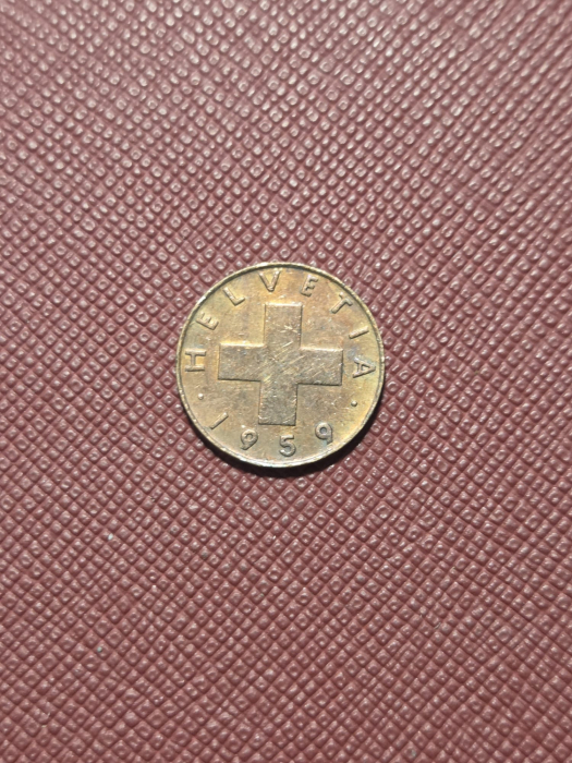 Elvetia 1 rappen 1959 [2]