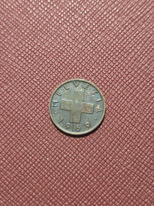 Elvetia 1 rappen 1969 [2]