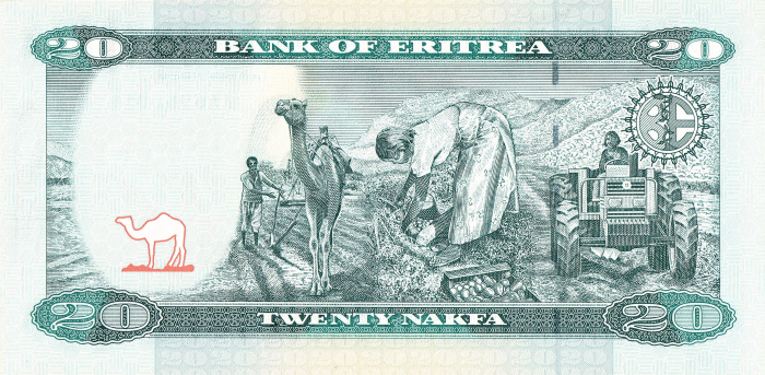 Eritrea, 20 nakfa 2012, necirculata [2]