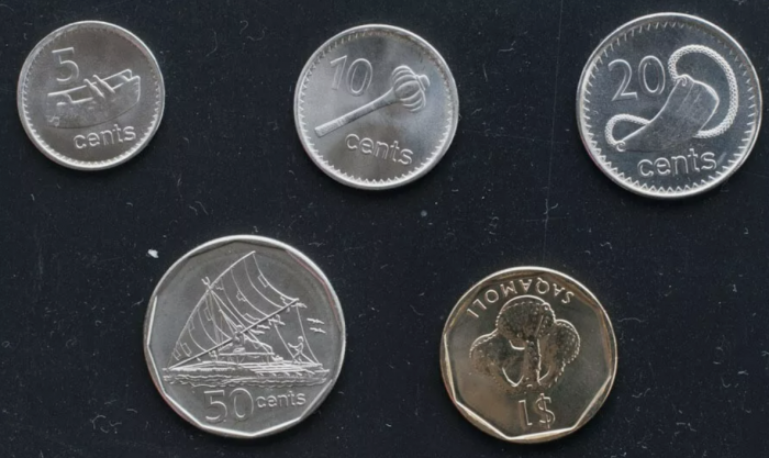 Fiji set 5 monede 2009-2010: 5,10,20,50 centi si 1 Dolar, UNC [2]
