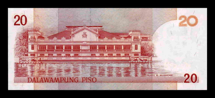 Filipine 20 Piso 2008, Manuel Quezon, necirculata [2]