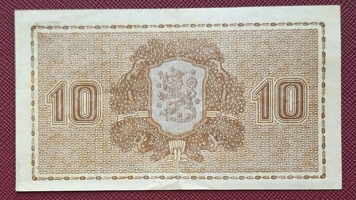 Finlanda 10 markkaa 1922, aproape necirculata [2]