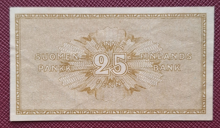 Finlanda 25 pennia 1918, aproape necirculata [2]