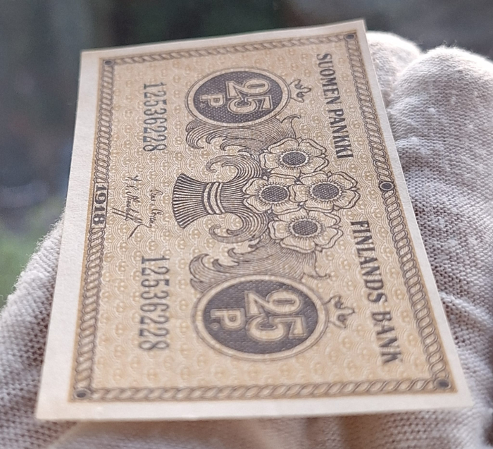 Finlanda 25 pennia 1918, UNC- [3]