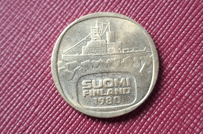 Finlanda 5 markkaa 1980, necirculata [1]