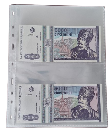 Folie transparenta bancnote, gama Optima, cod SH252, 2 compartimente [2]