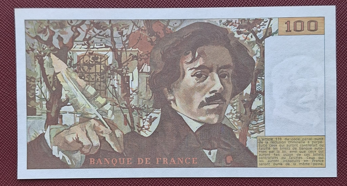Franta 100 Franci 1987, Delacroix, UNC [2]