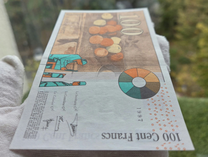 Franta 100 franci 1997, Paul Cezanne, UNC [3]