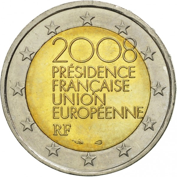 Franta 2 euro 2008, Președinția Consiliului UE, UNC [1]