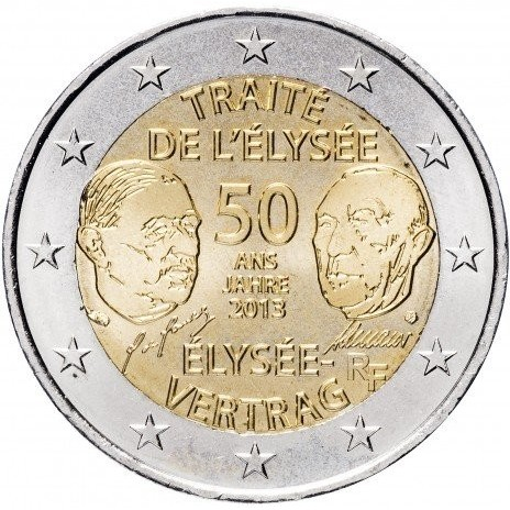 Franta 2 euro 2013, A 50-a aniversare a Tratatului de la Elysee, UNC [1]